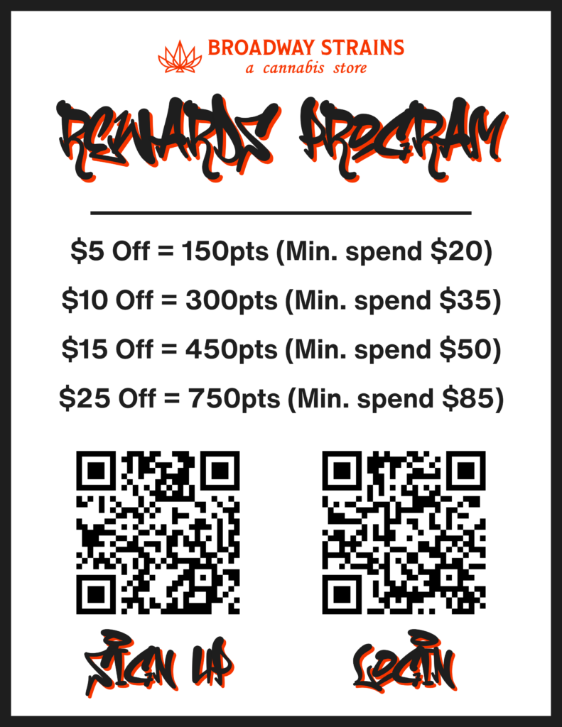 Broadway Strains Rewards Program